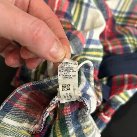 Aerie Plaid Flannel Pajama Elastic Waist Lounge Green Red Pants Women’s Size XS - Picture 6 of 7